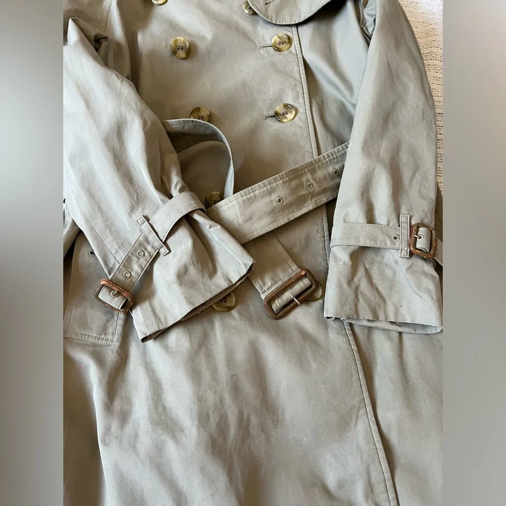 Classic Tan Trench Coat Burberry USA  small 6 - Picture 8 of 15